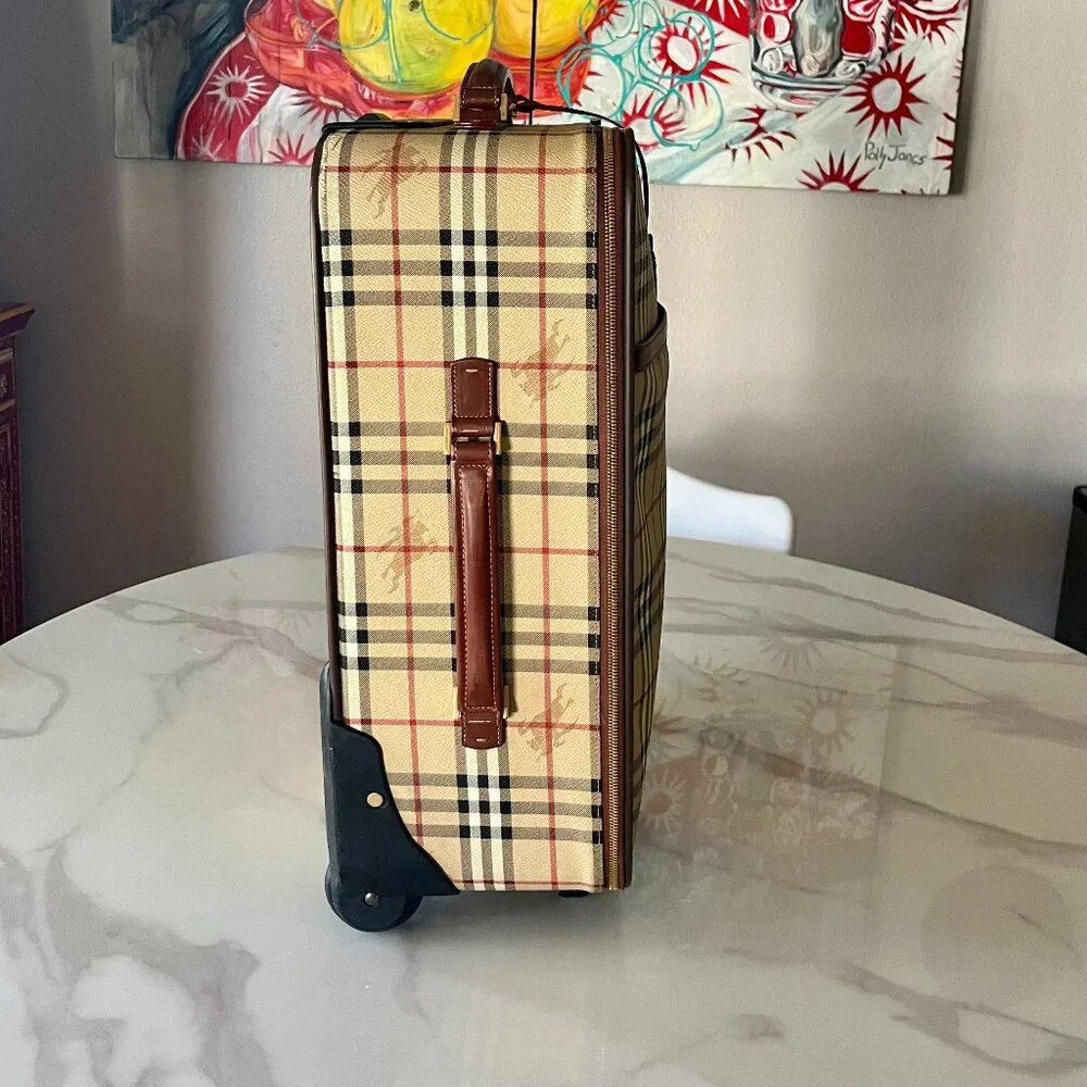 Burberry Haymarket Check Vintage Suitcase